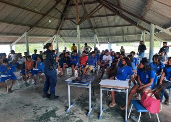 Patrulha Maria da Penha e Proerd promovem ciclo de palestras sobre violência e saúde na comunidade indígena