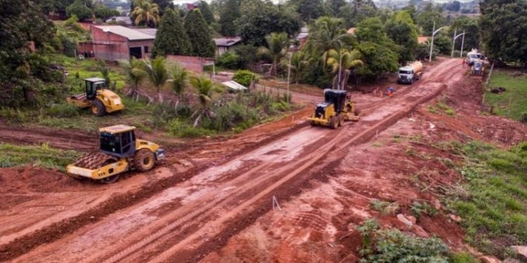 Obras de infraestrutura avançam em Santa Luzia d’Oeste