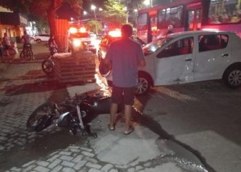 Motociclista fica ferido em acidente na Zona Leste de Porto Velho