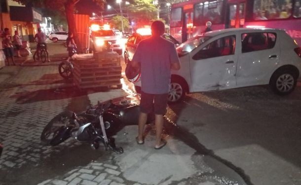Motociclista fica ferido em acidente na Zona Leste de Porto Velho