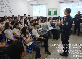 Operação Hagnos promove palestras educativas para alunos da rede estadual em Porto Velho