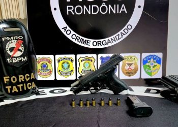 Foragido é capturado com pistola furtada de policial penal em Rondônia