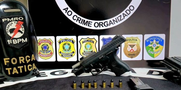 Foragido é capturado com pistola furtada de policial penal em Rondônia