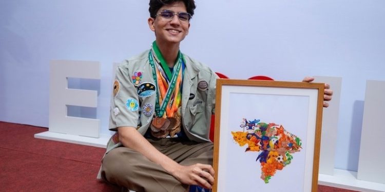 Jovem de Rondônia vence Concurso Nacional de Desenho com tema sobre biomas brasileiros