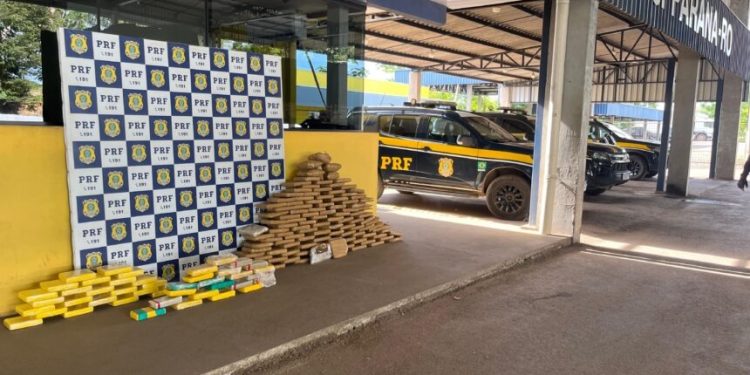 Homem é preso pela PRF com mais de 150 kg de entorpecentes na BR-364