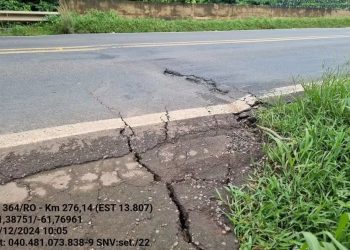 Ponte na BR-364 apresenta rachaduras e preocupa motoristas em Rondônia