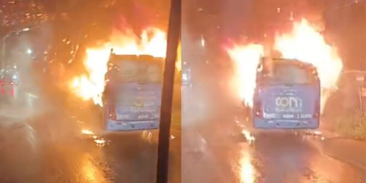 Terror em Rondônia: Criminosos incendeiam ônibus em Porto Velho, Candeias, Itapuã, Mirante da Serra e Guajará-Mirim