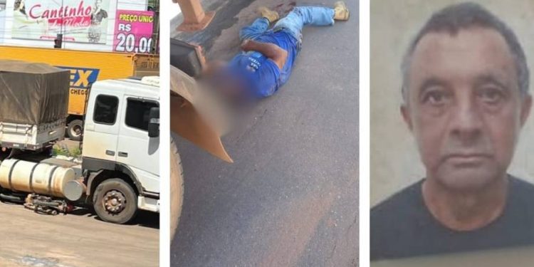 Idoso morre após colisão entre moto e carreta em cruzamento movimentado