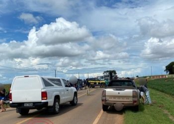 Mulher morre em colisão entre motocicleta e picape na BR-174, em Vilhena