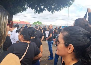 Servidores da saúde fazem manifestação em Porto Velho contra proposta de gestão compartilhada