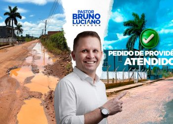 Após pedido de vereador Pastor Bruno Luciano, trecho da José Vieira Caúla é recuperado