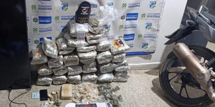 Operação da PM resulta na apreensão de drogas e munições em residência monitorada em Ariquemes