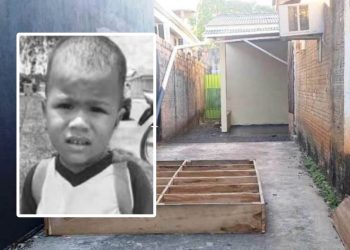 Criança morre após ser atingida por estrutura de madeira