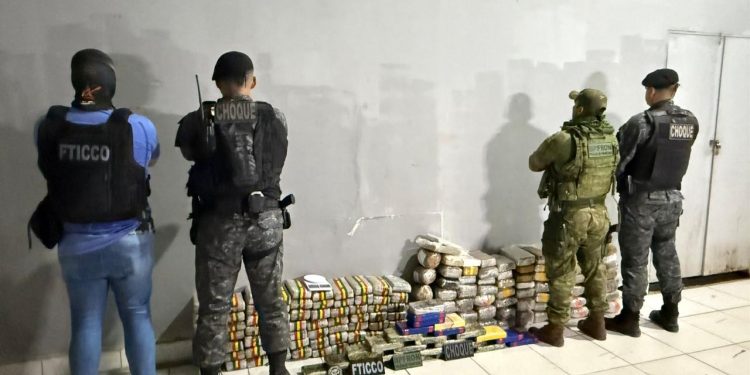 BPFRON apreende 173 kg de drogas na zona Leste