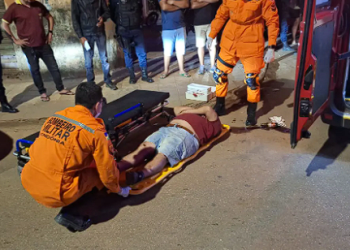 Motociclista desmaia após cair em quebra-molas na zona Leste
