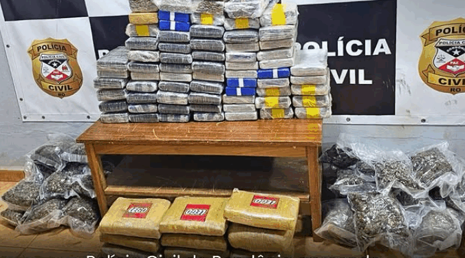 100 quilos de droga são apreendidos em Guajará-Mirim