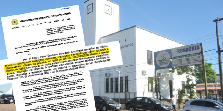 Prefeitura de Porto Velho pede autorização para novo empréstimo de R$ 180 milhões