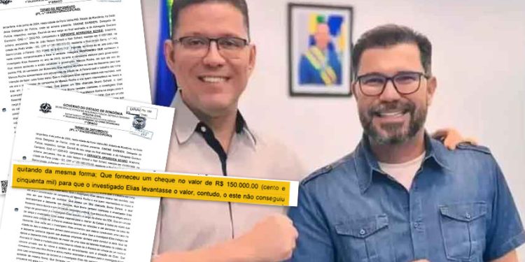 Cheque de R$ 150 mil da mãe de pré-candidato ao Senado é apreendido com chefe da Casa Civil de Rondônia