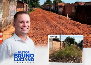 Pastor Bruno Luciano garante melhorias na Rua Bellatrix no bairro Ulisses Guimarães