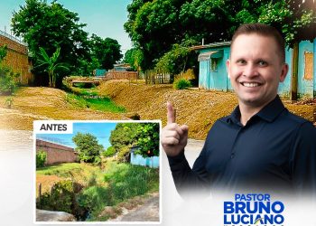 Prefeitura atende pedido do vereador Pastor Bruno e limpa Córrego dos Tanques