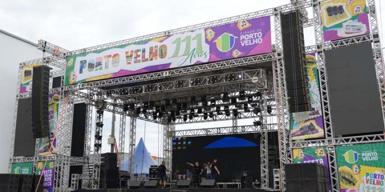 Porto Velho inicia festividades de 111 anos com shows e atrações gratuitas