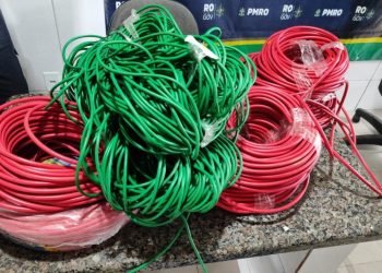 Polícia Militar recupera carga de cabos furtados em golpe de R$ 14 mil em Cacoal