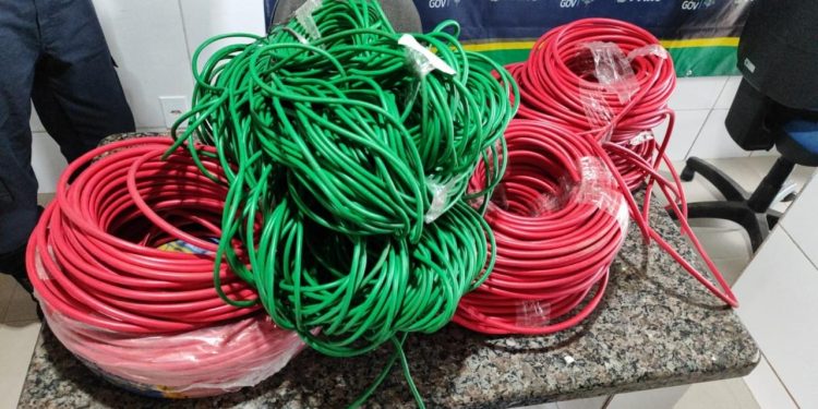 Polícia Militar recupera carga de cabos furtados em golpe de R$ 14 mil em Cacoal