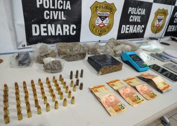 Esposa de “Polaco” é presa com drogas e munições em ação da Polícia Civil