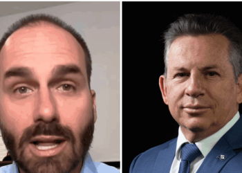 Eduardo Bolsonaro chama governador Mauro Mendes de “bosta” após críticas sobre declarações nos EUA