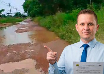 Gabinete do vereador Pastor Bruno Luciano solicita recuperação da Rua Humaitá no Lagoa Azul