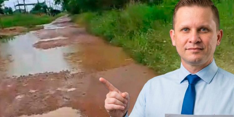 Gabinete do vereador Pastor Bruno Luciano solicita recuperação da Rua Humaitá no Lagoa Azul