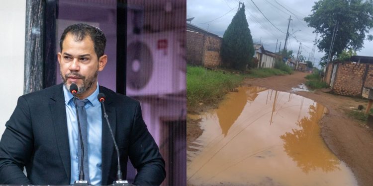 Rua tomada pela poeira e lama: vereador Nilton Souza cobra inclusão da Reco Reco no Tchau Poeira