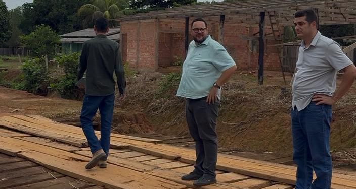 Vereador Adalto de Bandeirantes realiza visita técnica para elaboração de projetos de infraestrutura em União Bandeirantes