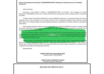 Prefeitura comunica TCE que Sistemma assumirá coleta de lixo sem reajuste por 12 meses