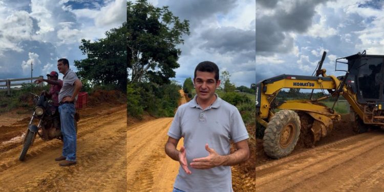 INFRAESTRUTURA: Recuperação de estradas avança em União Bandeirantes com acompanhamento de Adalto de Bandeirantes