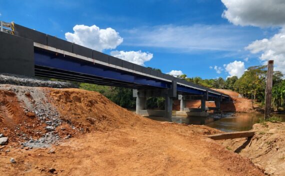 Obra de ponte milionária é paralisada em Rondônia; construção sobre o Rio Pimenta Bueno tem investimento superior a R$ 11 milhões