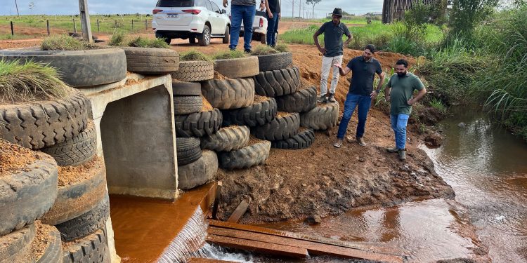 Vereador Márcio Pacele fiscaliza obra de galeria em Vista Alegre e acompanha investimento de R$ 195 mil na Ponta do Abunã